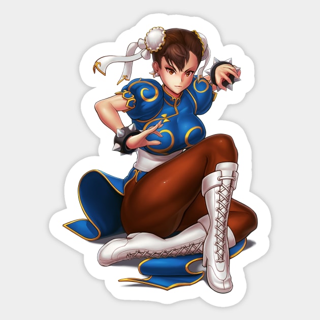 Chun-Li Sticker by hybridmink